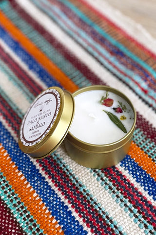 Vela aromática Palo Santo y Sándalo